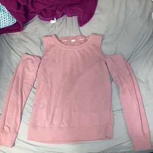 Pink Off the Shoulder Sweater